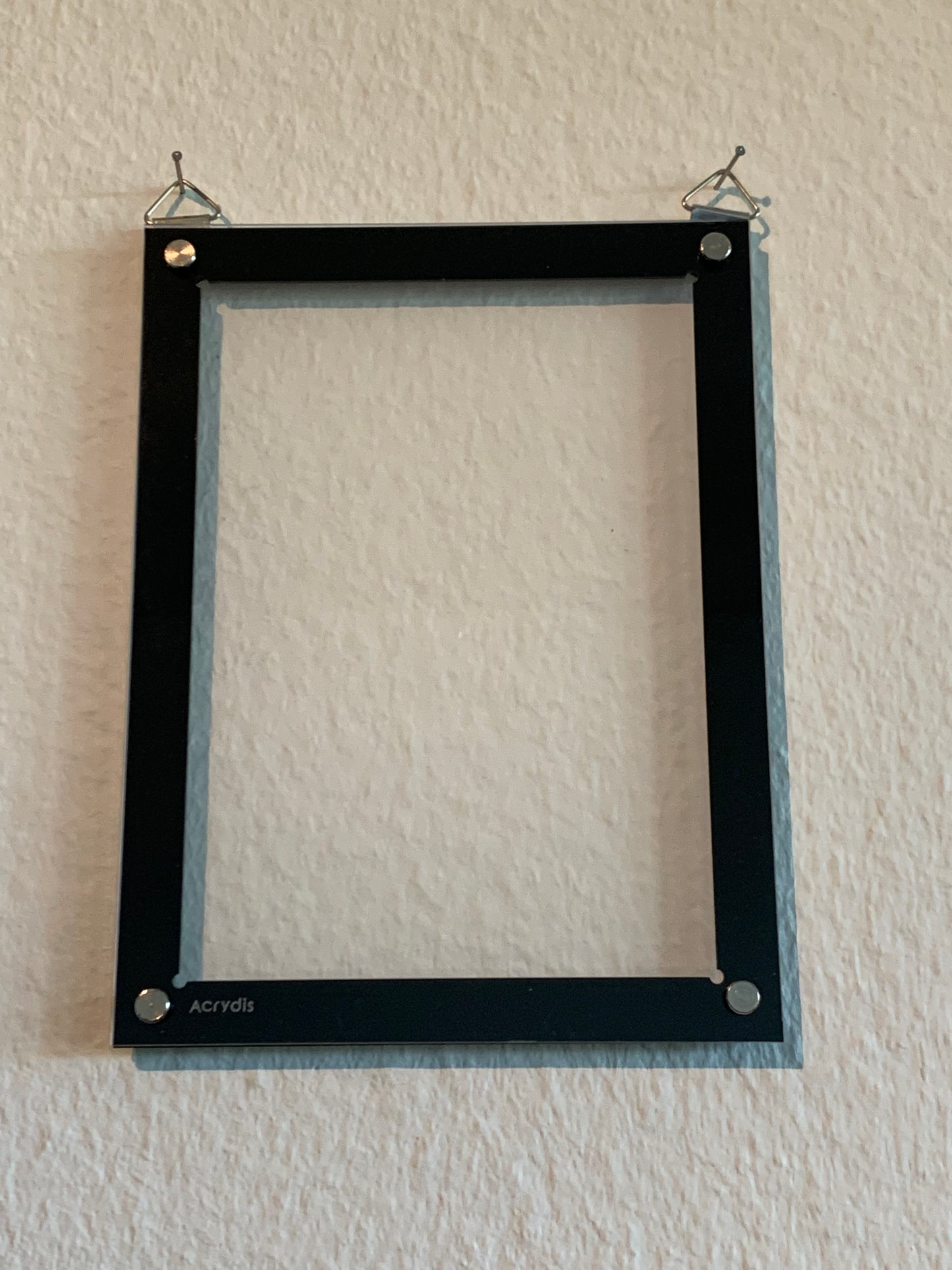 UV Resistant 3 in 1 Acrylic Stand/Holder/Frame For 5"x7" Cards - BLACK - Acrydis