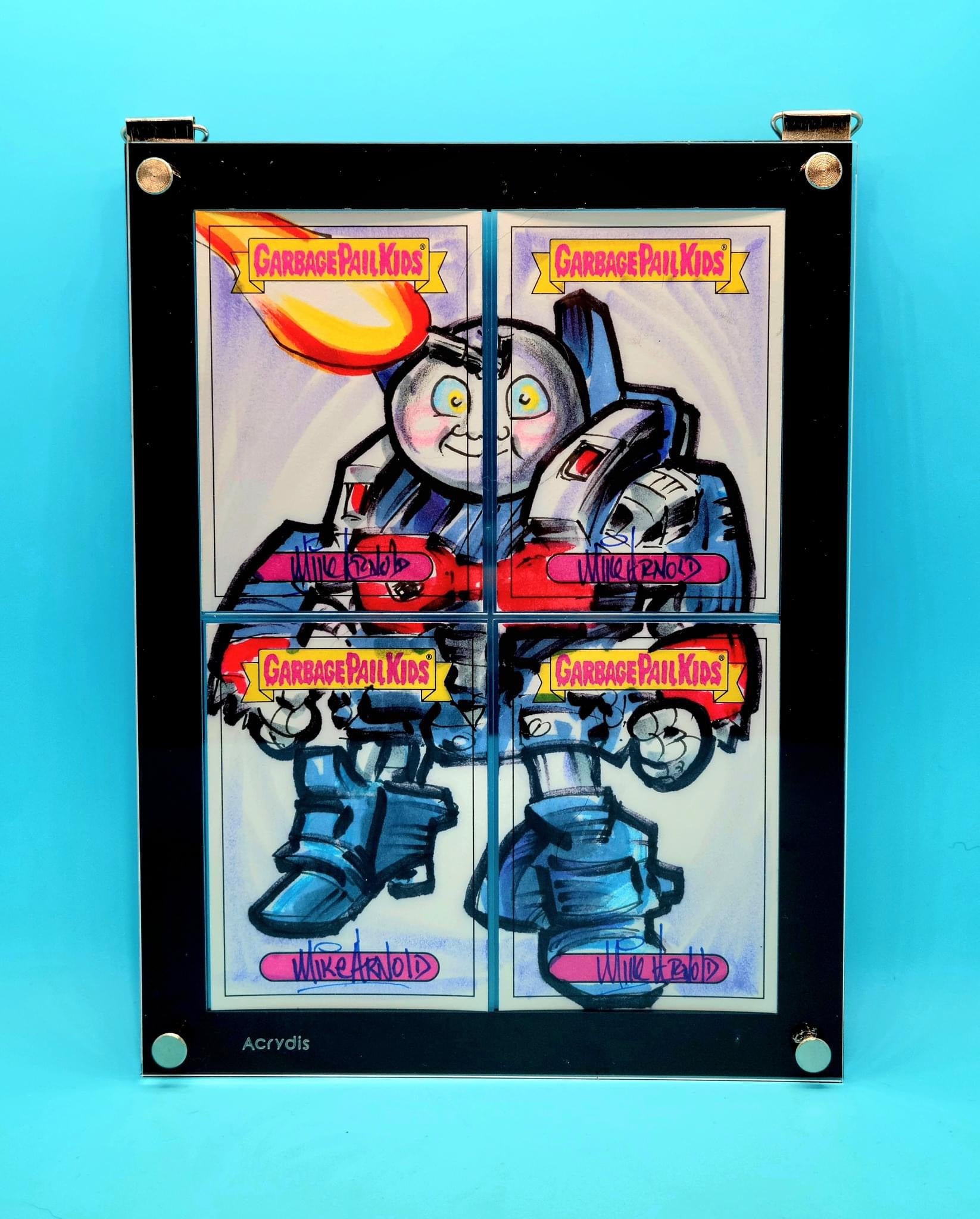 Acrylic Holder/Display/Frame For Loaded Sketch Cards - BLACK - Acrydis