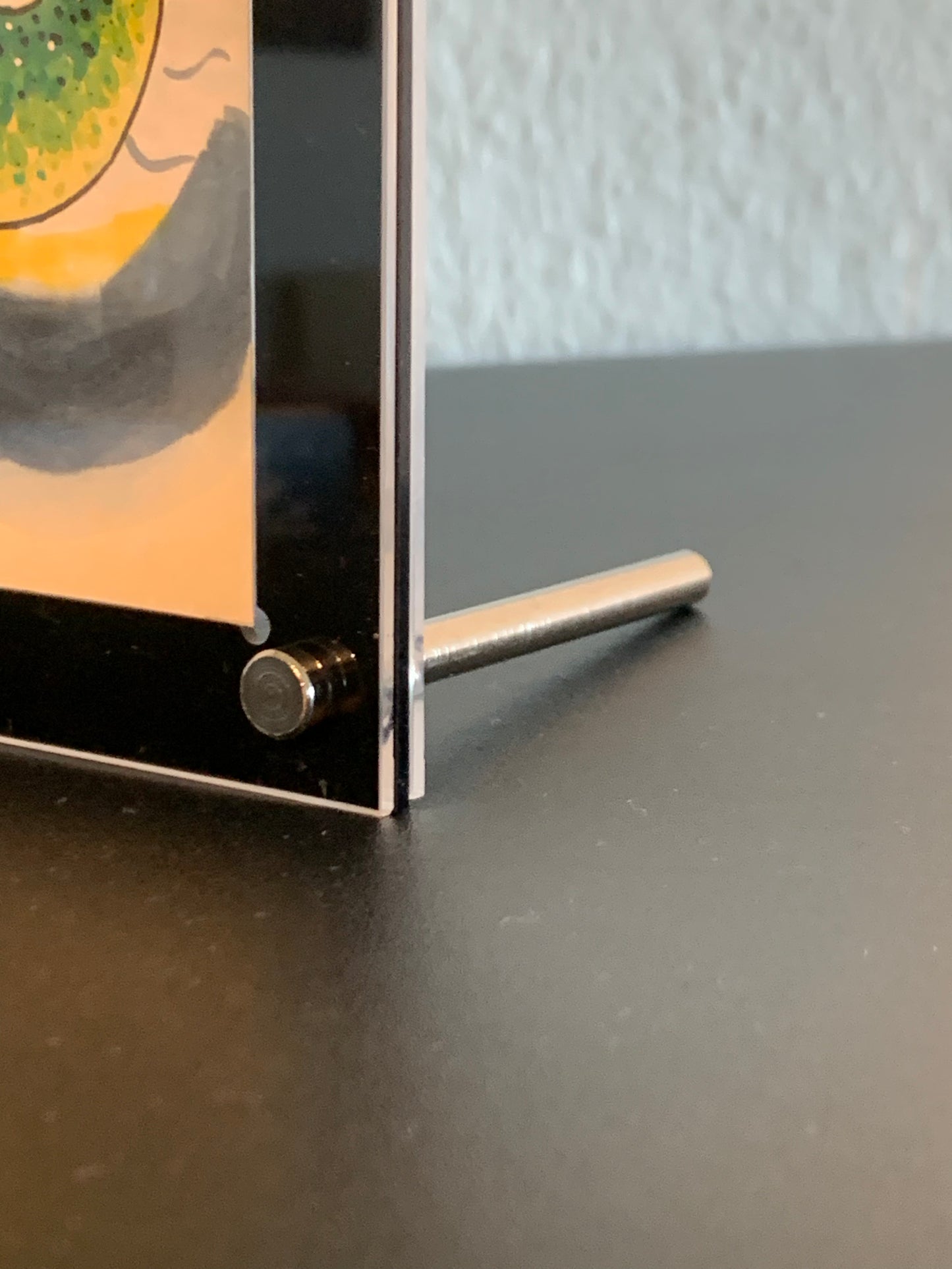 UV Resistant 3 in 1 Acrylic Stand/Holder/Frame For 5"x7" Cards - BLACK - Acrydis