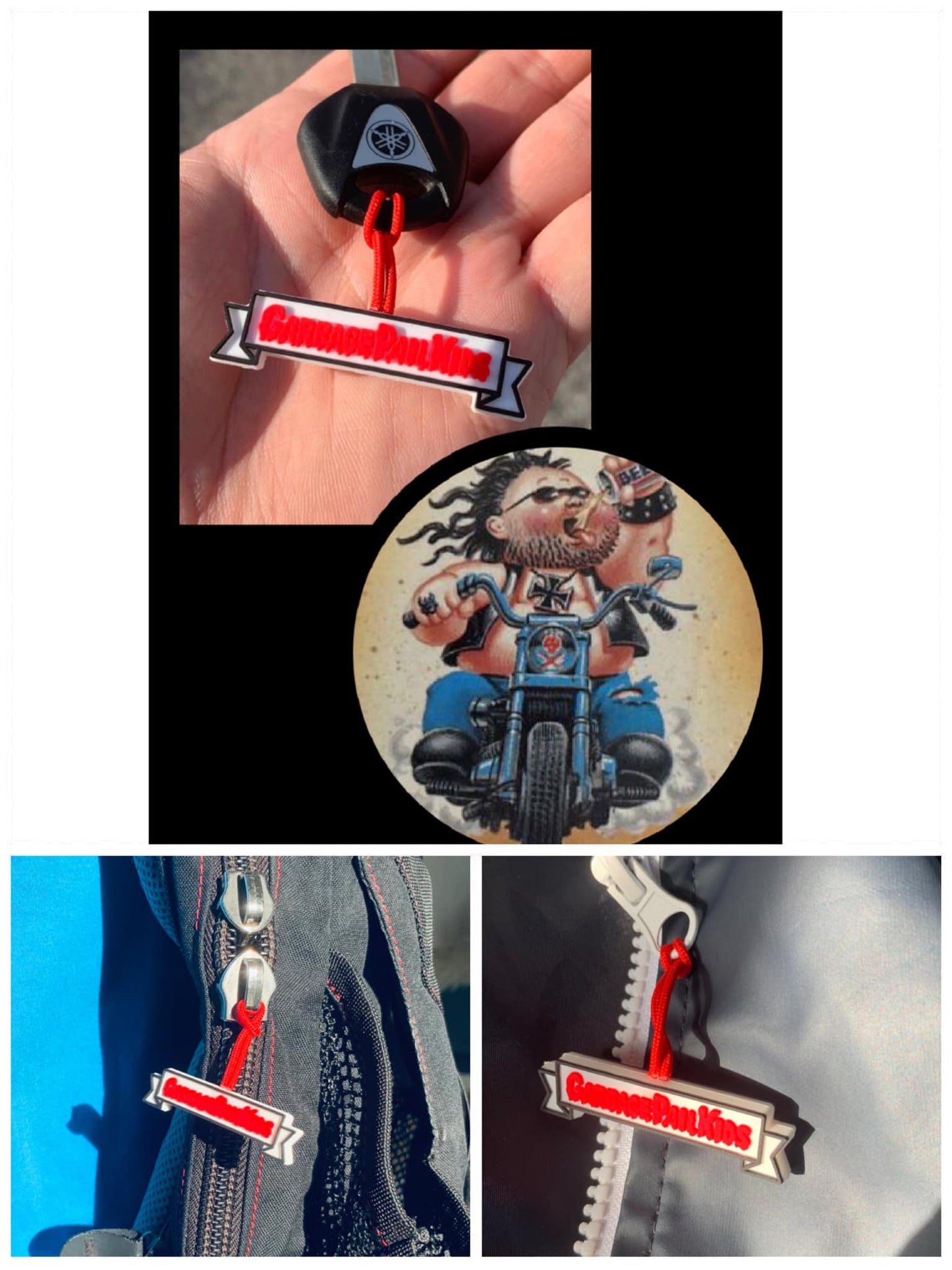 Garbage Pail Kids BANNER - ZIPPER PULLER - Acrydis