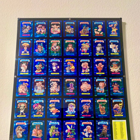 COMING SOON: 42 Card Wall Frame for Garbage Pail Kids OS series. Designed to fit sleeved cards up to 66x91mm. - Acrydis