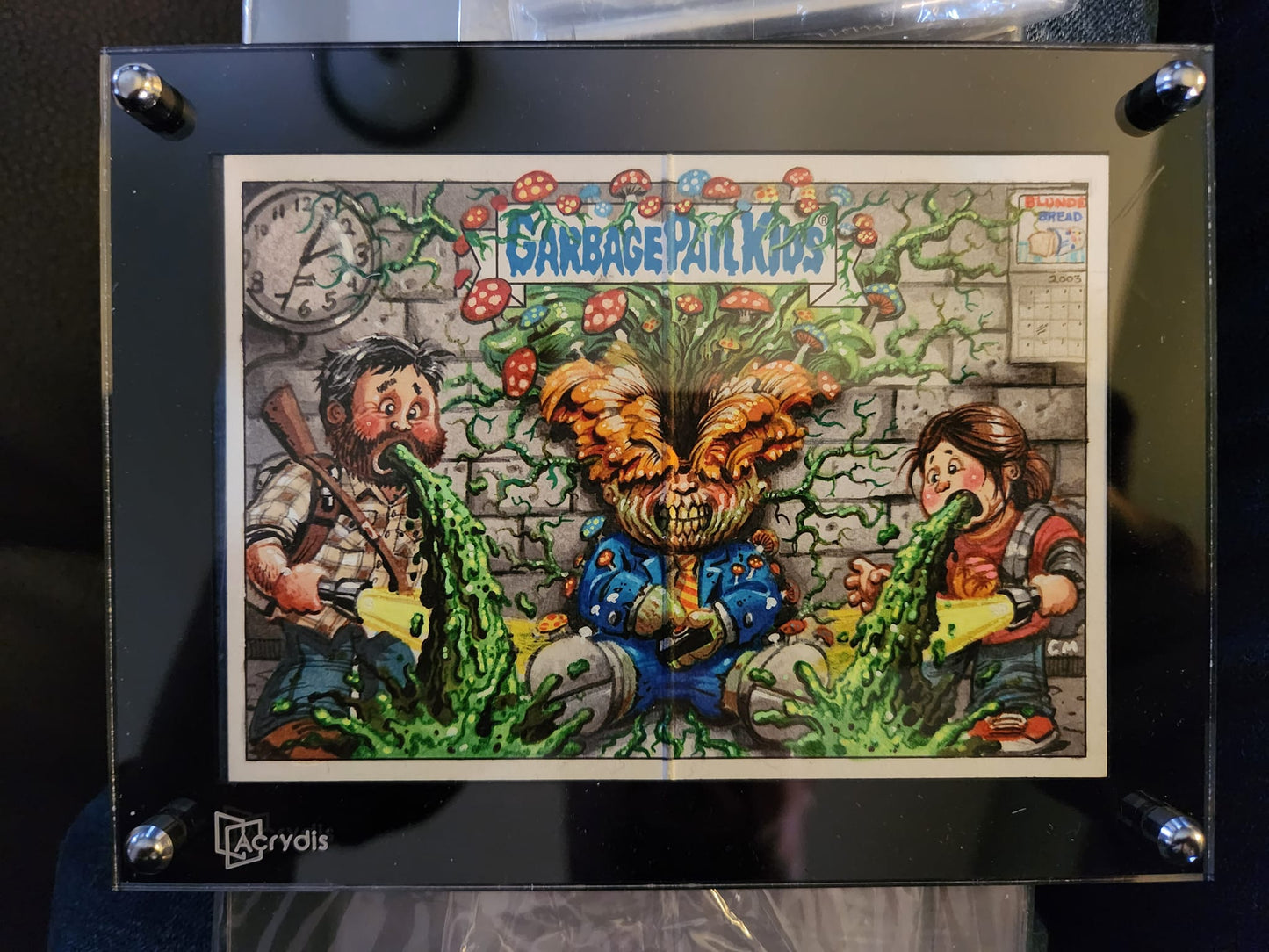 Acrylic Holder/Display/Frame For Panoramic or Pano (double) Sketch Cards - BLACK - Acrydis