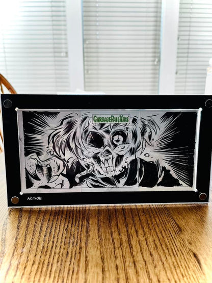 Acrylic Holder/Display/Frame For Triptych (triple) Sketch Cards - BLACK - Acrydis