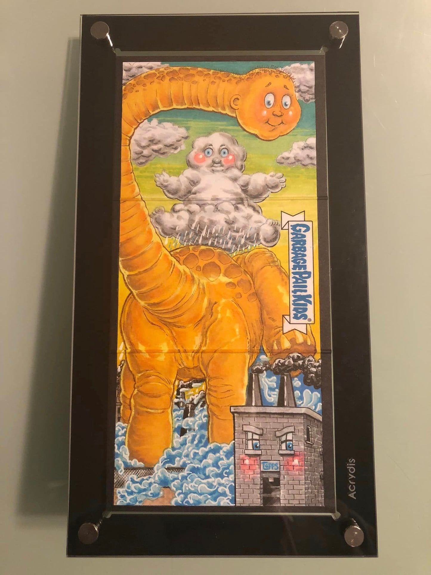 Acrylic Holder/Display/Frame For Triptych (triple) Sketch Cards - BLACK - Acrydis