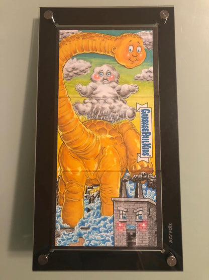Acrylic Holder/Display/Frame For Triptych (triple) Sketch Cards - BLACK - Acrydis
