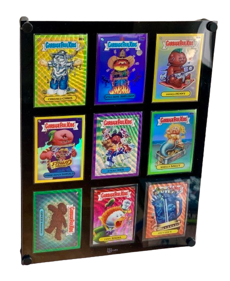 Card Frame For 9 Standard Size Cards. 'Rainbow' Frame. Now for sleeved cards up to 66x91mm - Acrydis