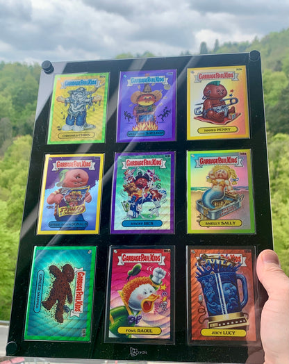 Card Frame For 9 Standard Size Cards. 'Rainbow' Frame. Now for sleeved cards up to 66x91mm - Acrydis