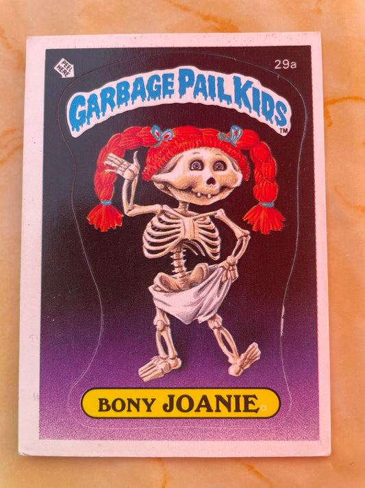 Garbage Pail Kids | 1985 OS1 US BONY JOANIE | Glossy back