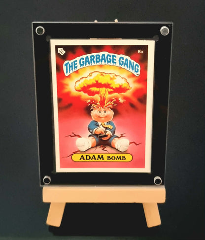 Acrylic Card Holder (MAGNETIC) For One Single MINI RAW Card (UK-AUS-NZ-TEST SETS etc)- BLACK