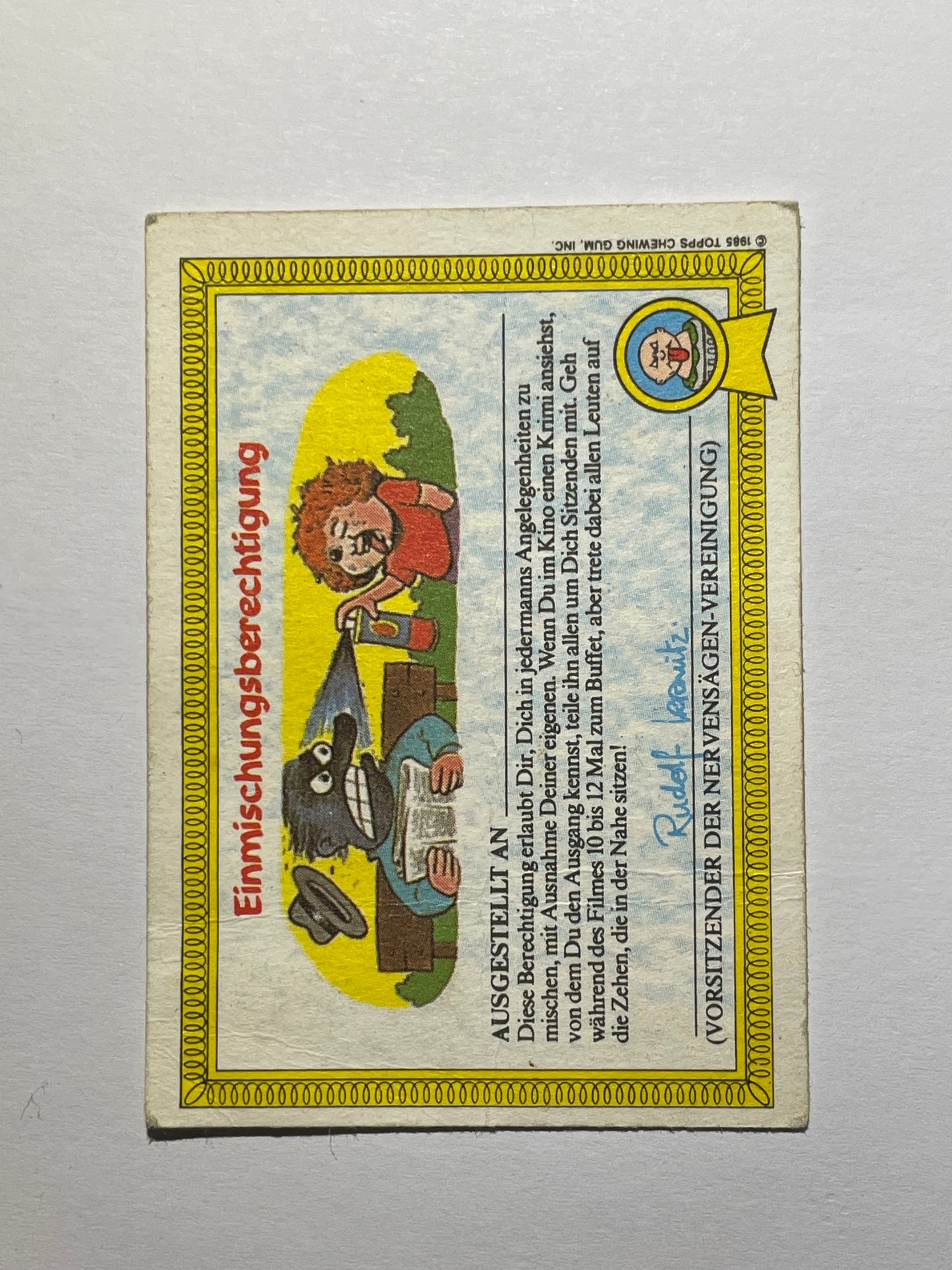 Garbage Pail Kids | German Test Set | 1985 - Acrydis