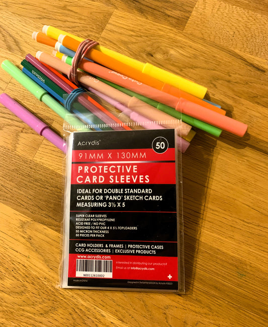 Sleeves For Regular, Pano & Triptych Sketch Cards | Acrydis Sleeves For Regular, Pano & Triptych Sketch Cards | Acrydis