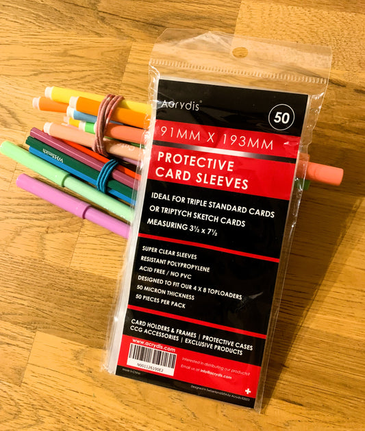 Sleeves For Regular, Pano & Triptych Sketch Cards | Acrydis Sleeves For Regular, Pano & Triptych Sketch Cards | Acrydis
