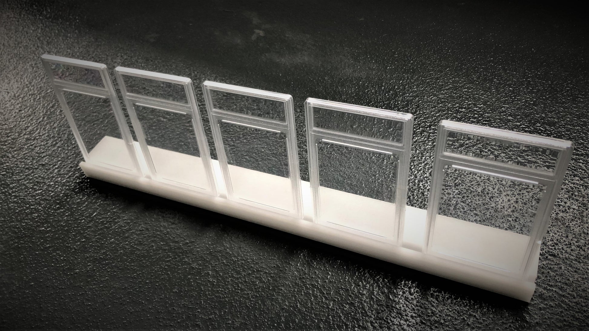 White Acrylic Shelf for (5) PSA slabs and/or (5) One Touch 35pt