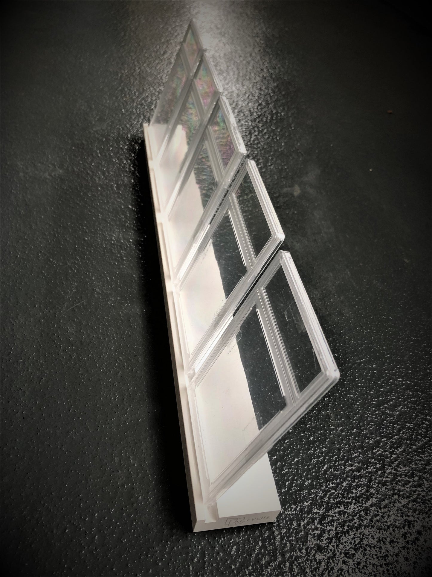White Acrylic Shelf for (5) PSA slabs and/or (5) One Touch 35pt