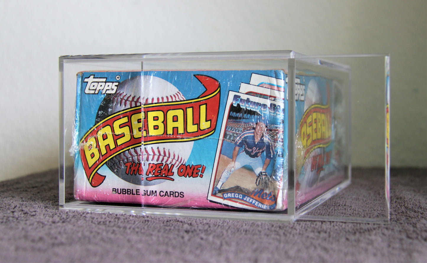 Topps Baseball/Football Wax Box 1980-1991 - Protective Display Case - Acrydis