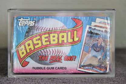 Topps Baseball/Football Wax Box 1980-1991 - Protective Display Case - Acrydis
