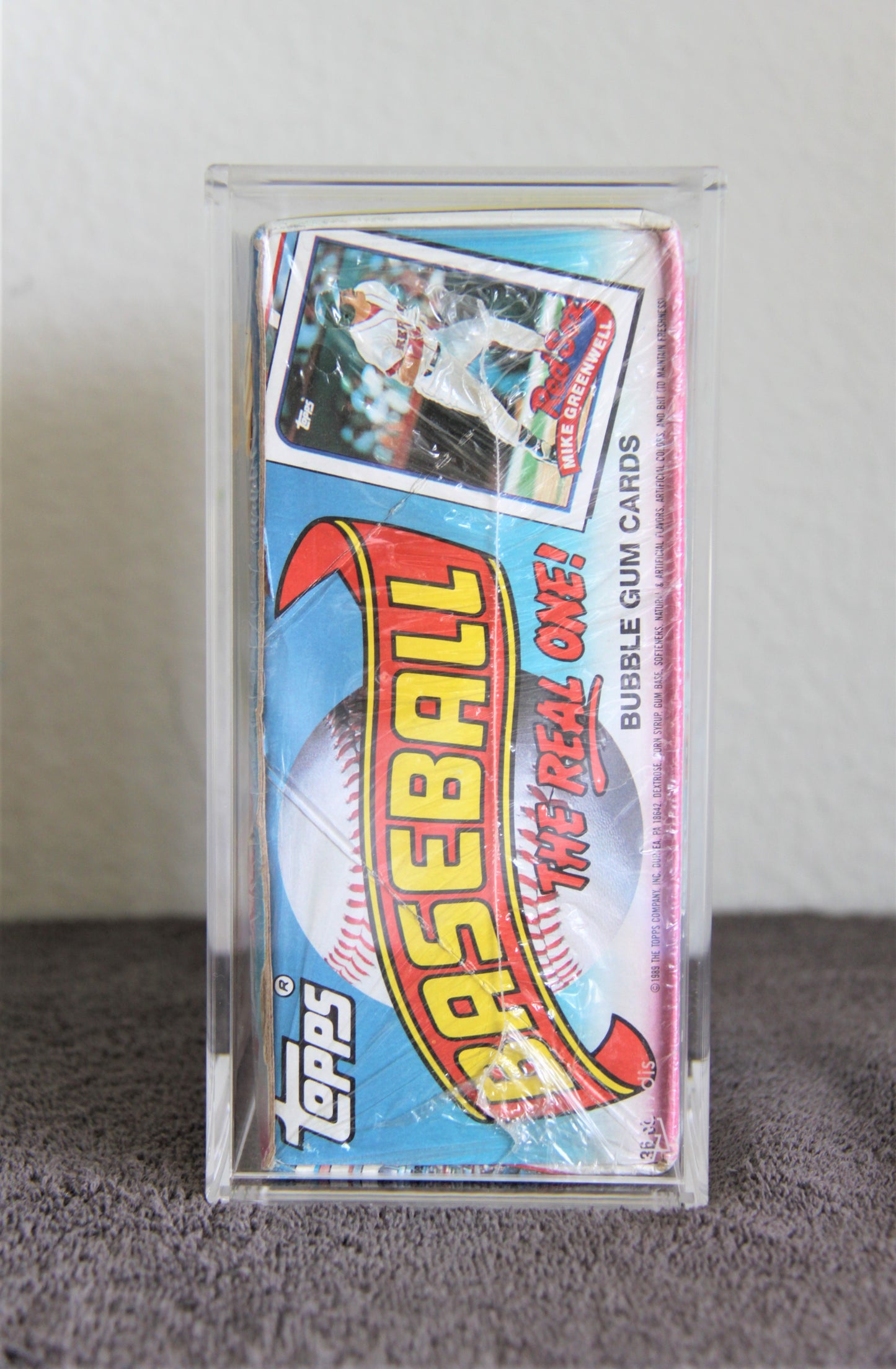 Topps Baseball/Football Wax Box 1980-1991 - Protective Display Case - Acrydis