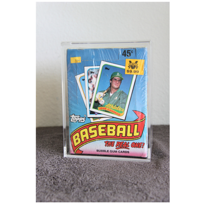 Topps Baseball/Football Wax Box 1980-1991 - Protective Display Case - Acrydis